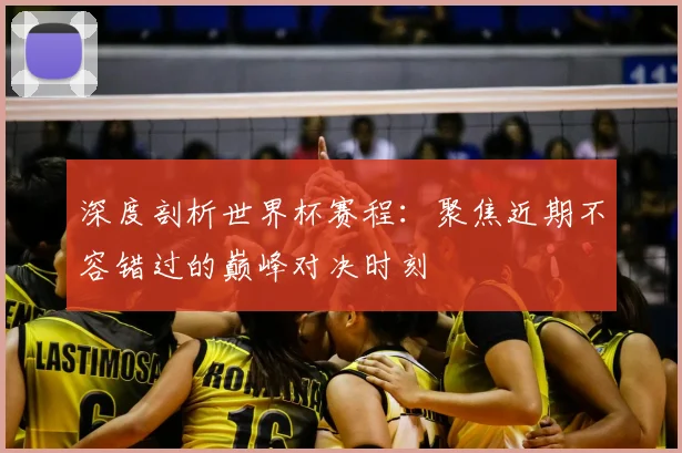 深度剖析世界杯赛程:聚焦近期不容错过的巅峰对决时刻